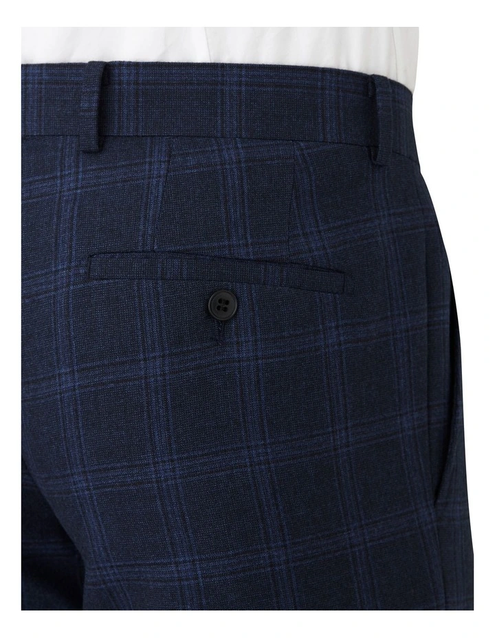 Caper Slim Fit Trousers in Blue image 4