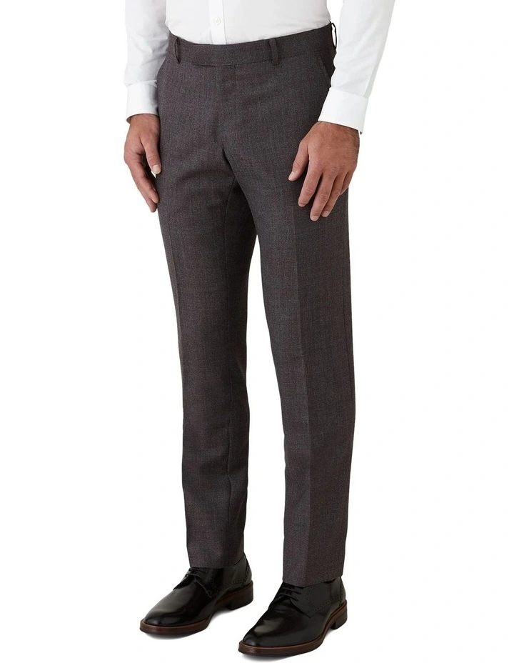 Caper Slim Fit Trouser in Purple image 3