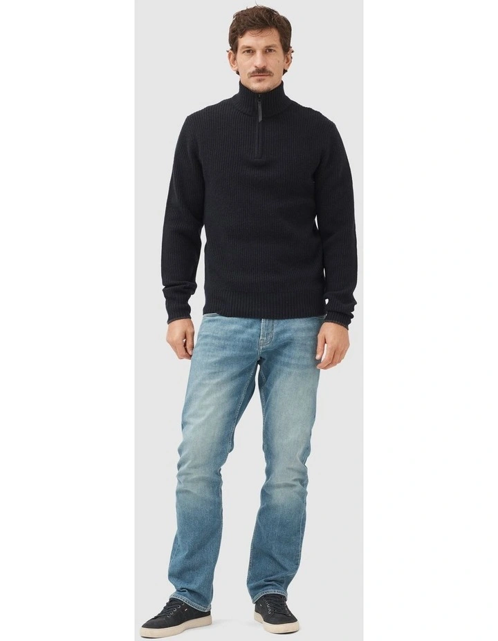 Robbies Road Knit Sweater in Midnight image 2