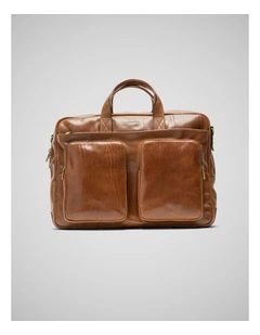 Cambridge Briefcase in Cognac