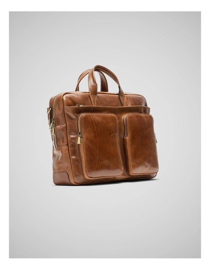 Cambridge Briefcase in Cognac image 2