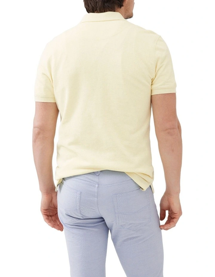 The Gunn Sports Fit Polo in Lemon Myrtle image 3
