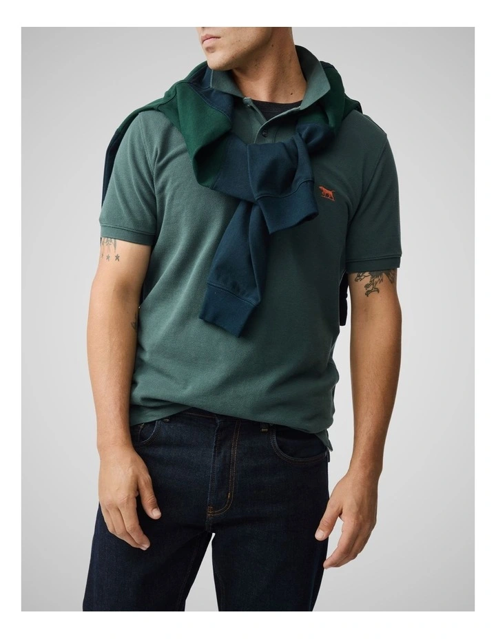 The Gunn Sports Fit Polo in Vine image 6