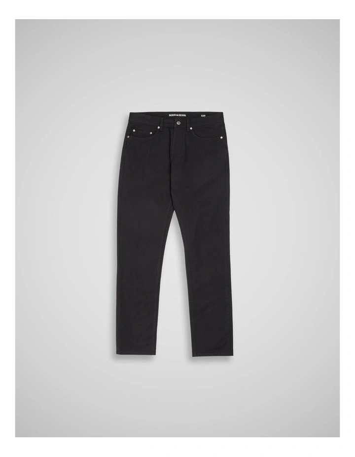 Straight Fit Regular Leg Jeans in Onyx image 4