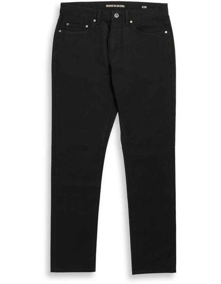Straight Fit Short Leg Jeans in Onyx image 4