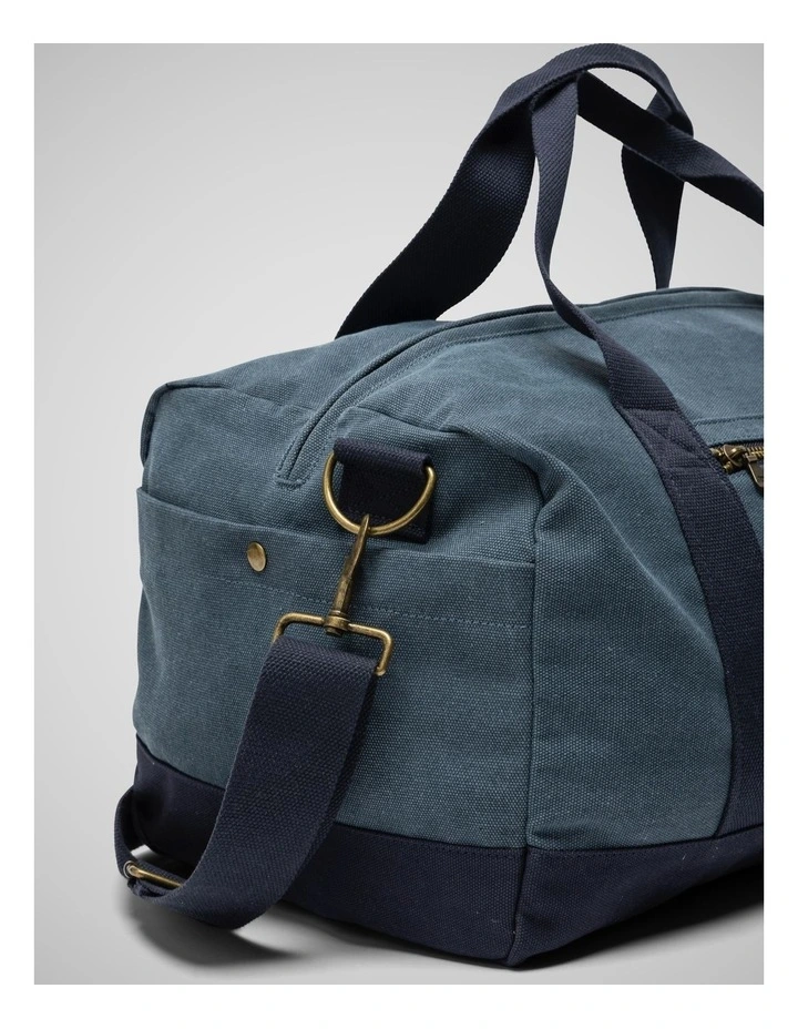 Foxton Duffle Bag in Denim Blue/Navy image 6