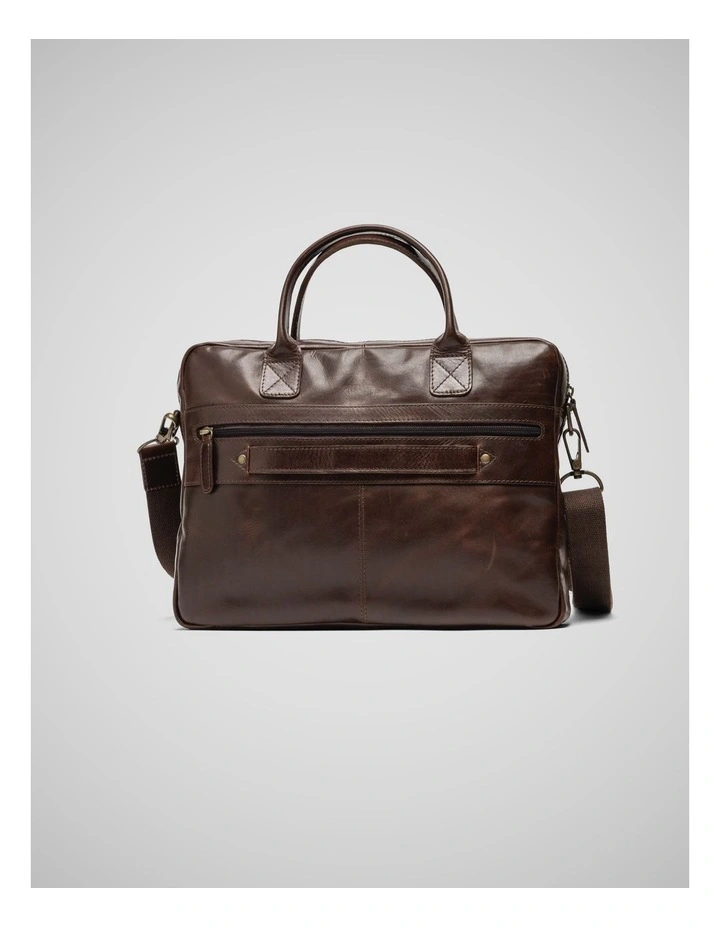 Picton Briefcase in Chocolate image 3