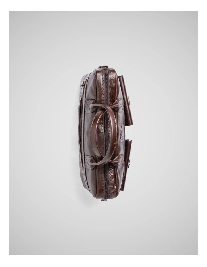 Picton Briefcase in Chocolate image 4