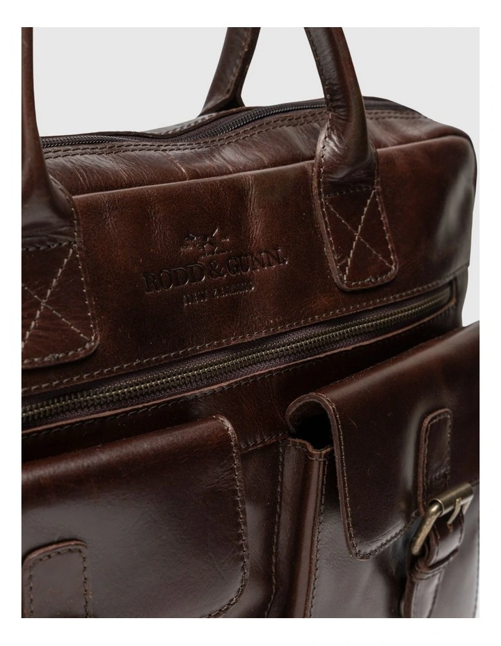 Picton Briefcase in Chocolate image 5