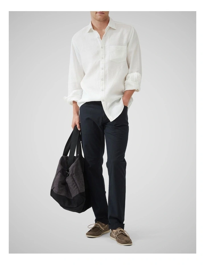 Cable Bay Long Sleeve Shirt in Snow image 2