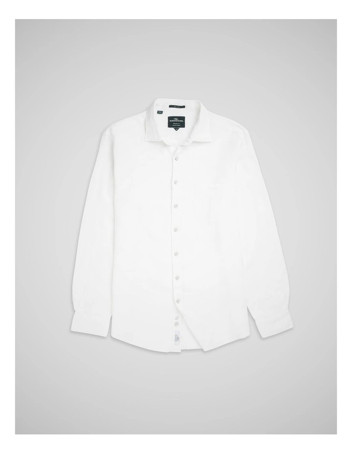 Cable Bay Long Sleeve Shirt in Snow image 4