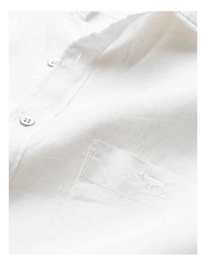 Cable Bay Long Sleeve Shirt in Snow image 5