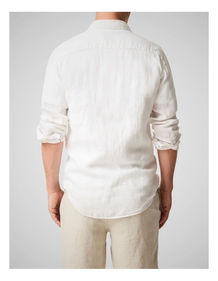 Coromandel 2 Long Sleeve Sports Fit Shirt in Snow image 3