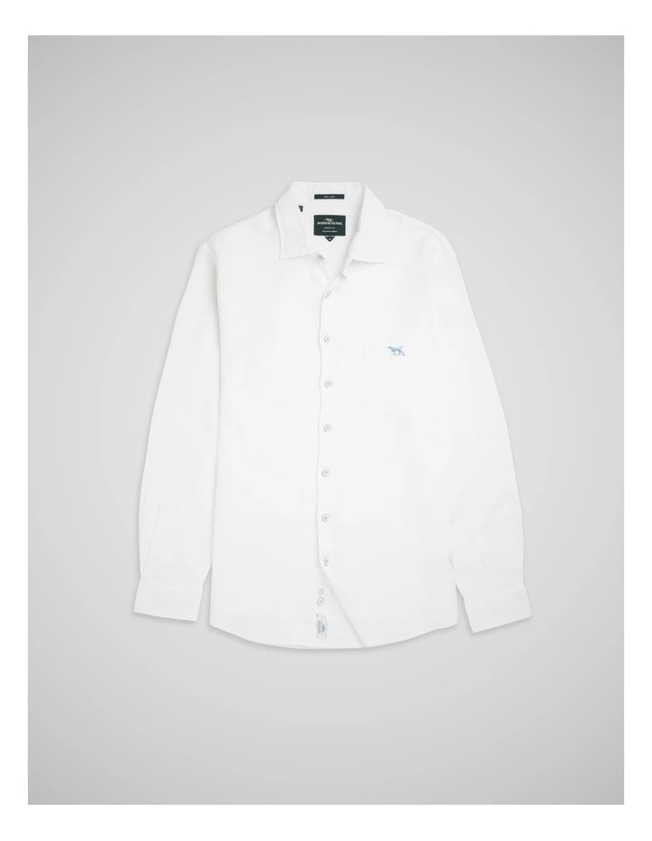 Coromandel 2 Long Sleeve Sports Fit Shirt in Snow image 4