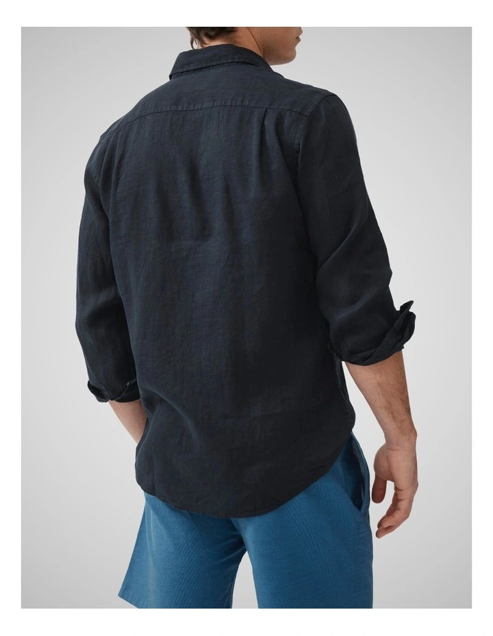 Coromandel 2 Long Sleeve Sports Fit Shirt in Midnight image 3