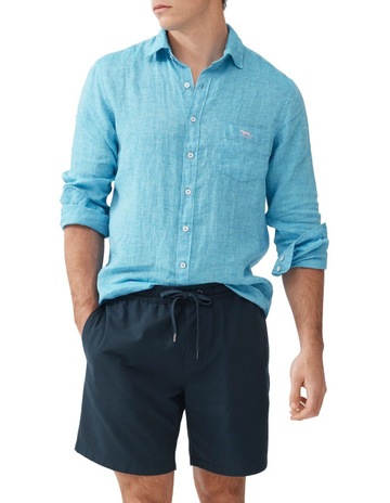 Coromandel 2 Long Sleeve Sports Fit Shirt in Cobalt