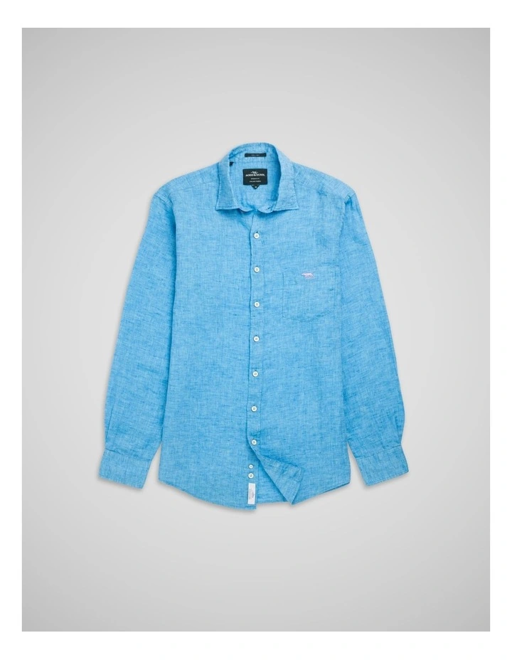 Coromandel 2 Long Sleeve Sports Fit Shirt in Cobalt image 4