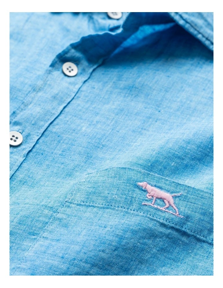 Coromandel 2 Long Sleeve Sports Fit Shirt in Cobalt image 5