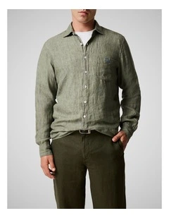 Coromandel 2 Long Sleeve Sports Fit Shirt in Kelp