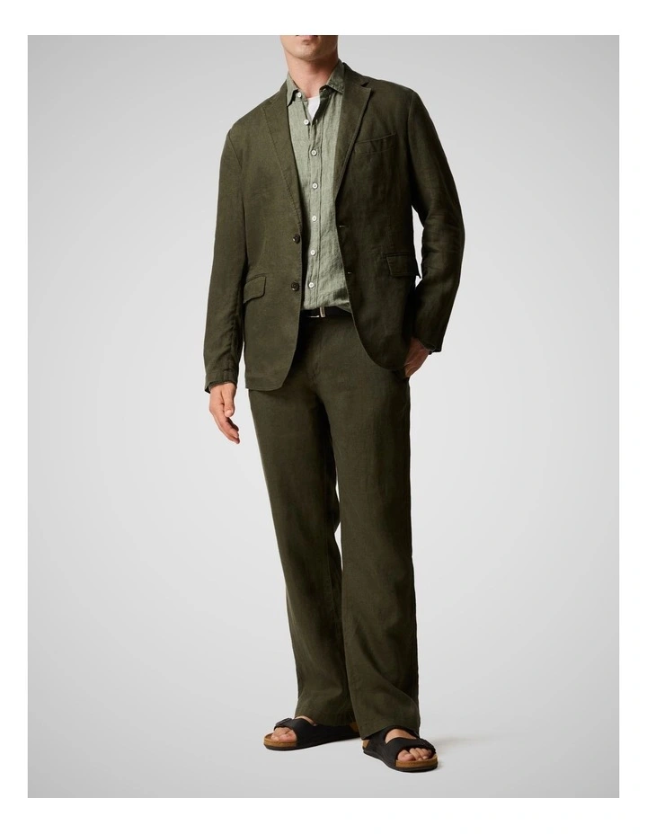 Coromandel 2 Long Sleeve Sports Fit Shirt in Kelp image 2