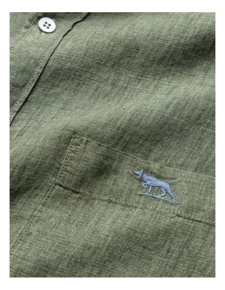 Coromandel 2 Long Sleeve Sports Fit Shirt in Kelp image 5