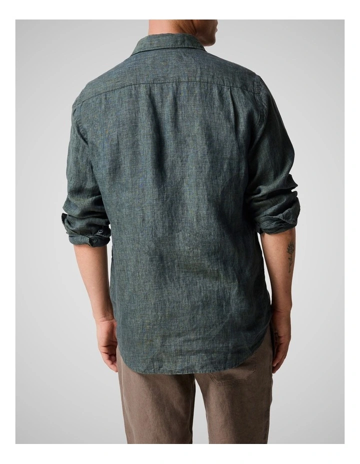 Coromandel 2 Long Sleeve Sports Fit Shirt in Ash image 3