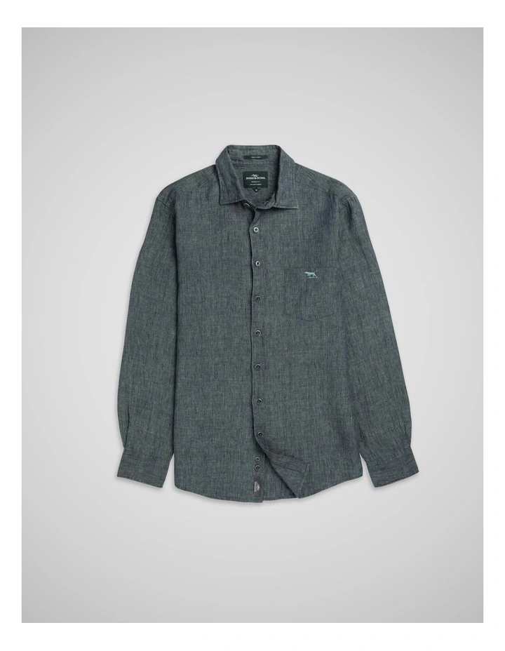 Coromandel 2 Long Sleeve Sports Fit Shirt in Ash image 4
