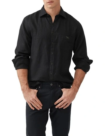 Coromandel 2 Long Sleeve Sports Fit Shirt in Onyx