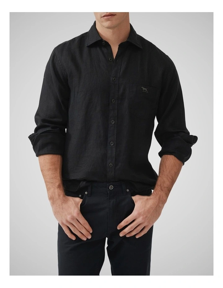 Coromandel 2 Long Sleeve Sports Fit Shirt in Onyx image 1