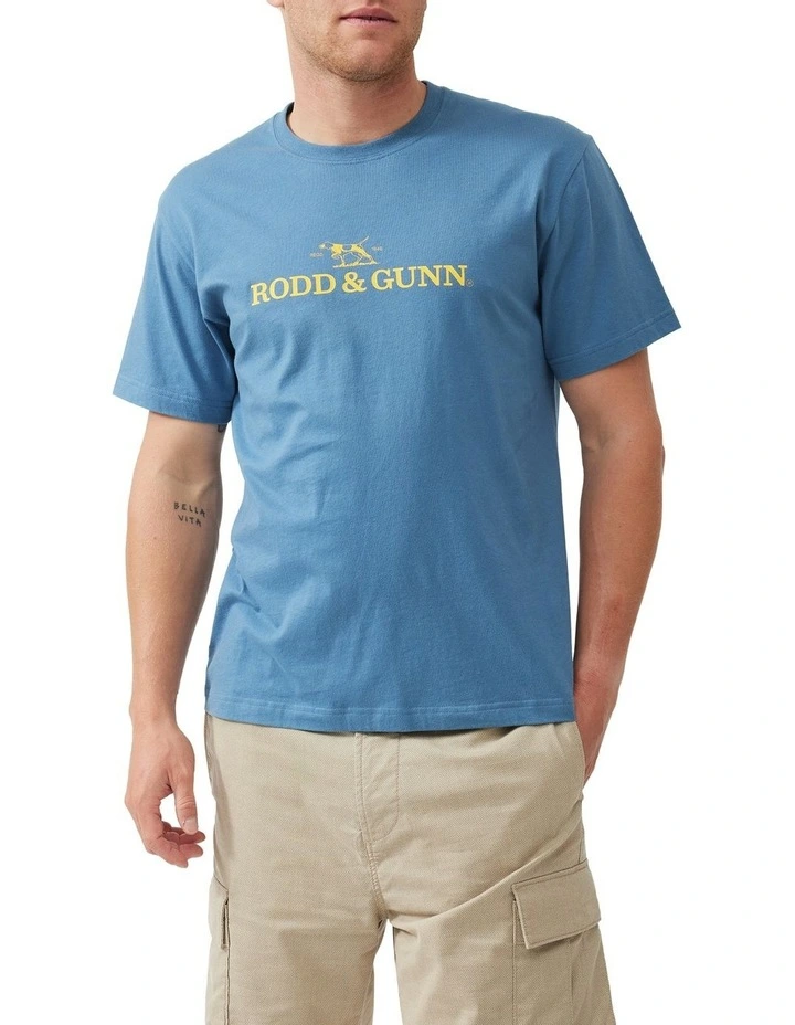 Logo T- shirt in Sea Blue image 1