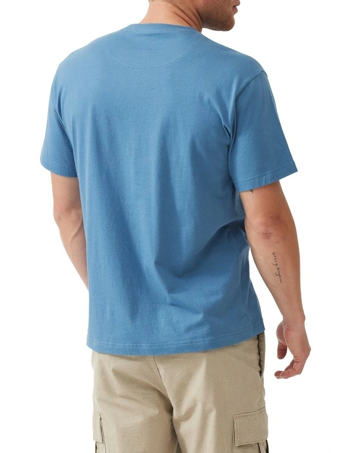 Logo T- shirt in Sea Blue image 3
