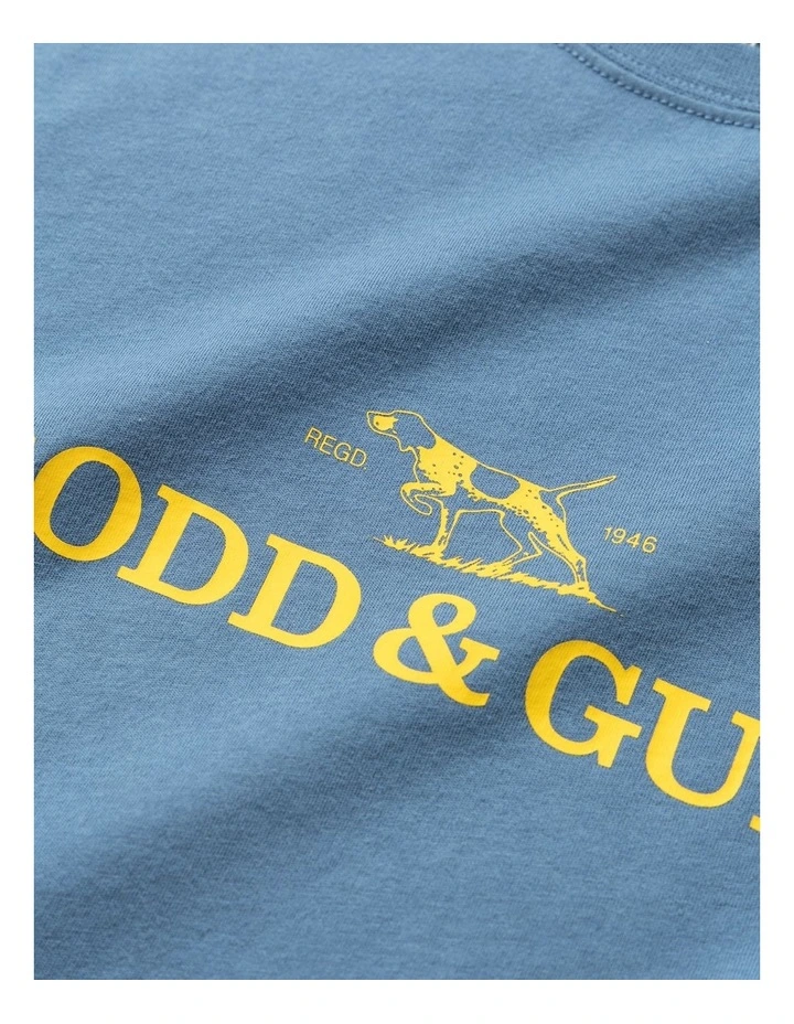 Logo T- shirt in Sea Blue image 5