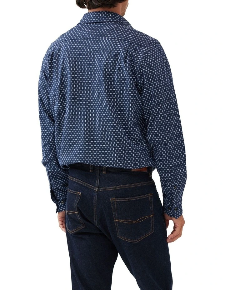 Woodend Shirt in Navy image 3