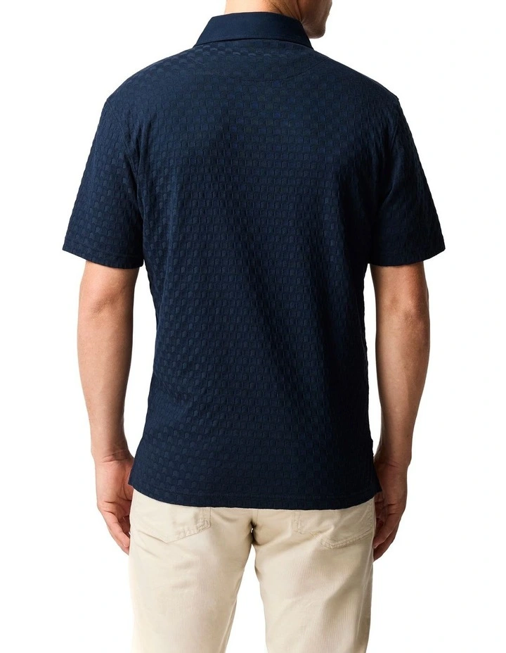 Hunts Bury Polo Shirt in Navy image 3