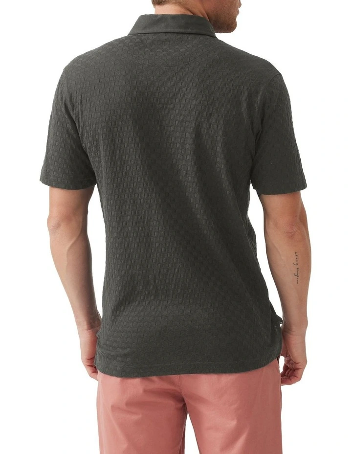 Hunts Bury Polo Shirt in Olive image 3