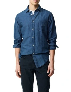 Clifton Shirt in Mid Blue