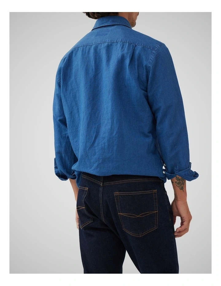 Clifton Shirt in Mid Blue image 3