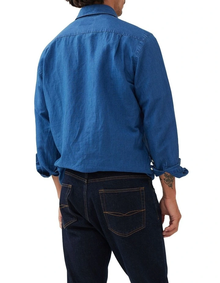 Clifton Shirt in Mid Blue image 3