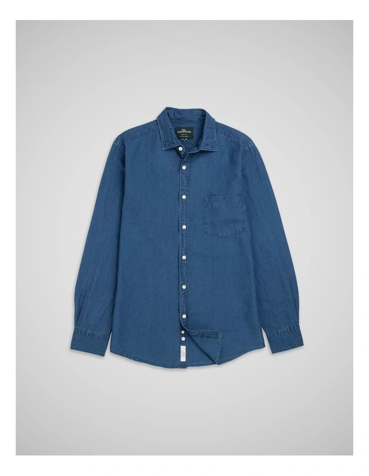 Clifton Shirt in Mid Blue image 4