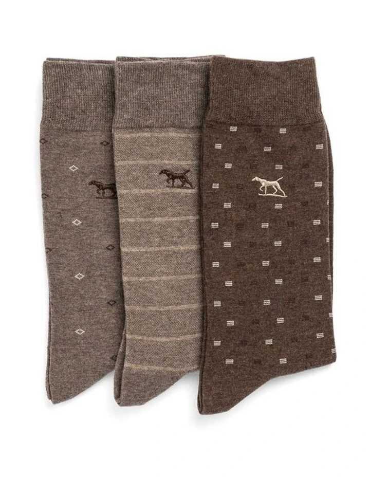 Seafcliff Sock 3 Pack in Earth Multi image 1