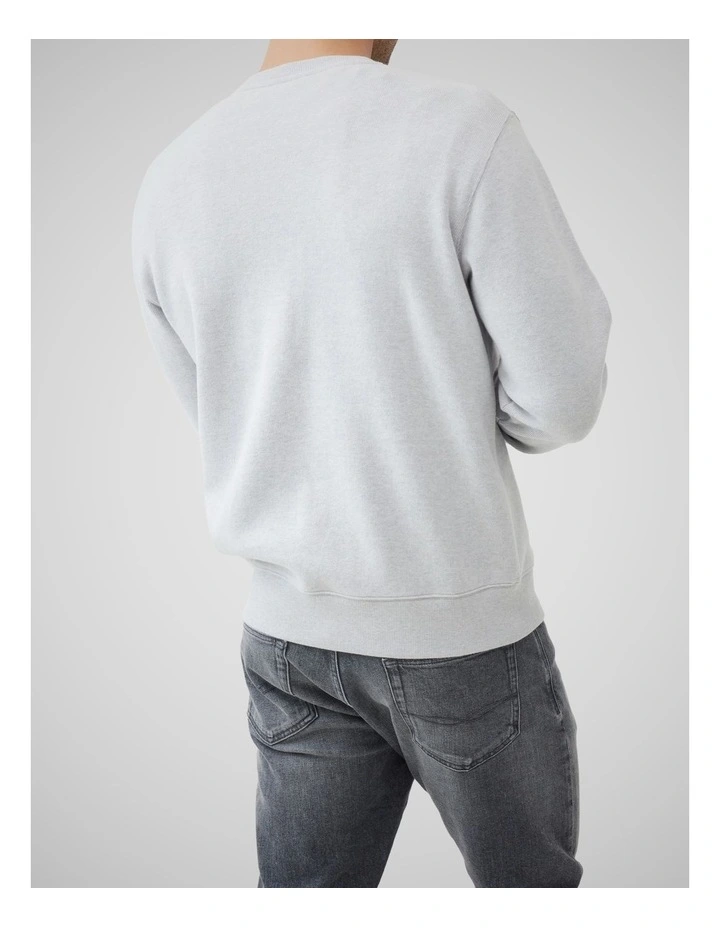 Crew Neck Sweat Top in Ice image 3