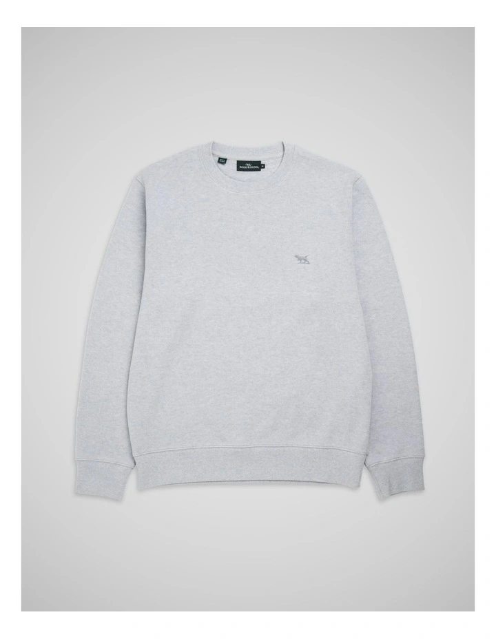 Crew Neck Sweat Top in Ice image 4