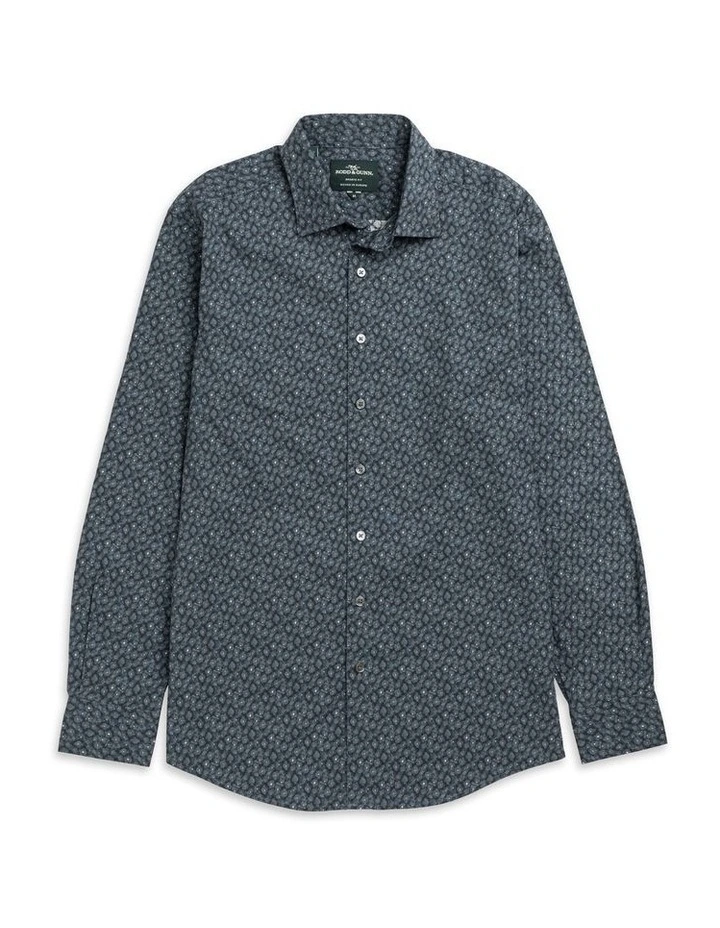 Bellmount Long Sleeve Sports Fit Shirt in Indigo image 4