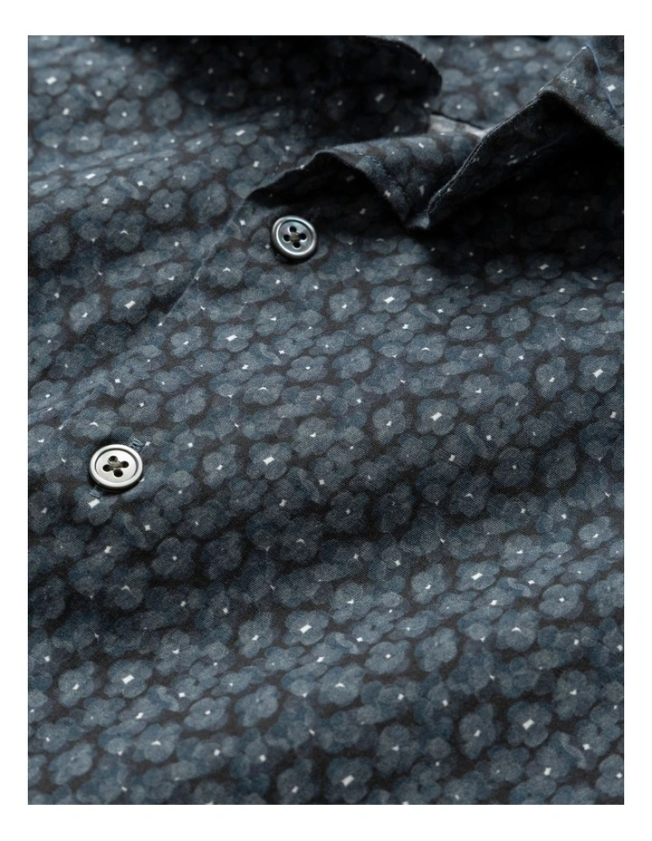 Bellmount Long Sleeve Sports Fit Shirt in Indigo image 5