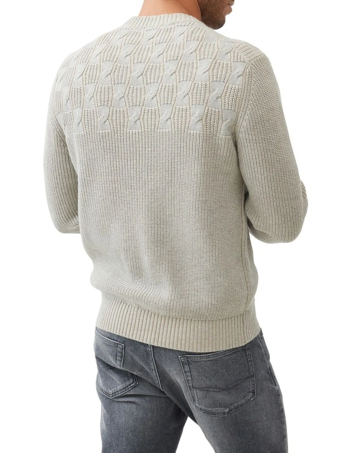 Westown Long Sleeve Knit Sweater in Camel image 3