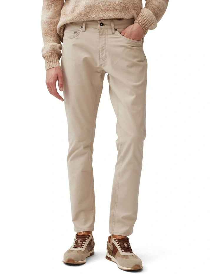 Brymer Straight Jean Short Leg in Stone image 1