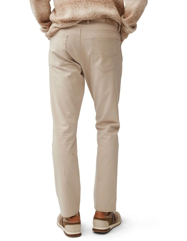 Brymer Straight Jean Short Leg in Stone image 3