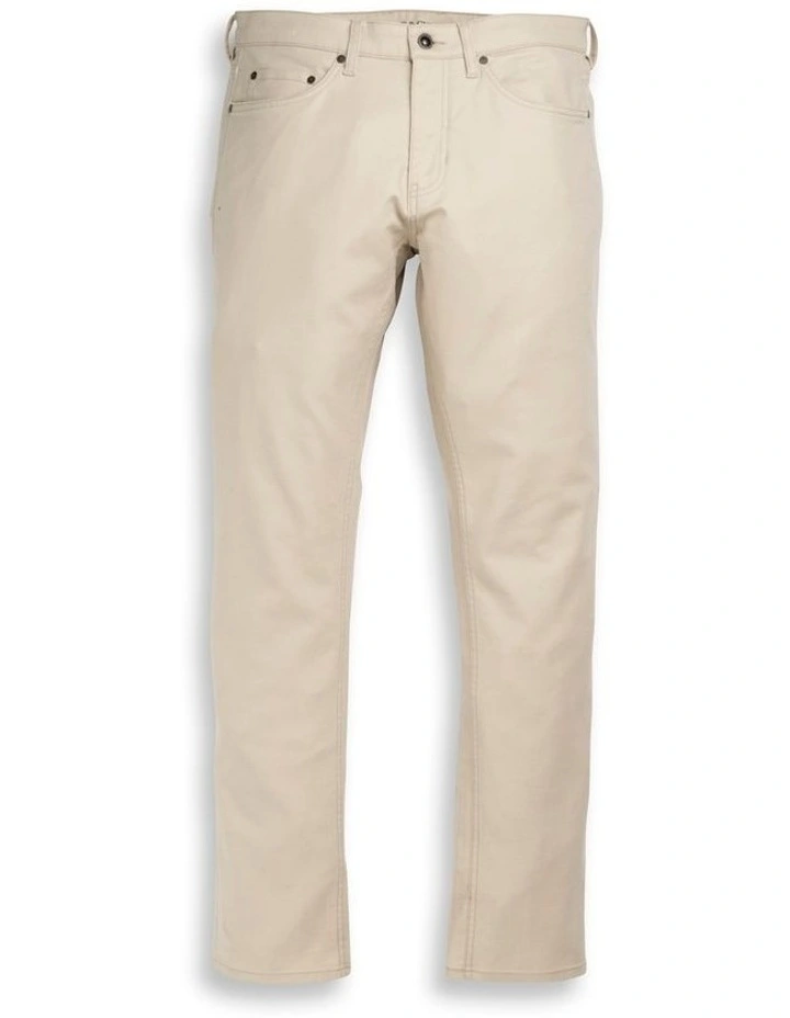 Brymer Straight Jean Short Leg in Stone image 4