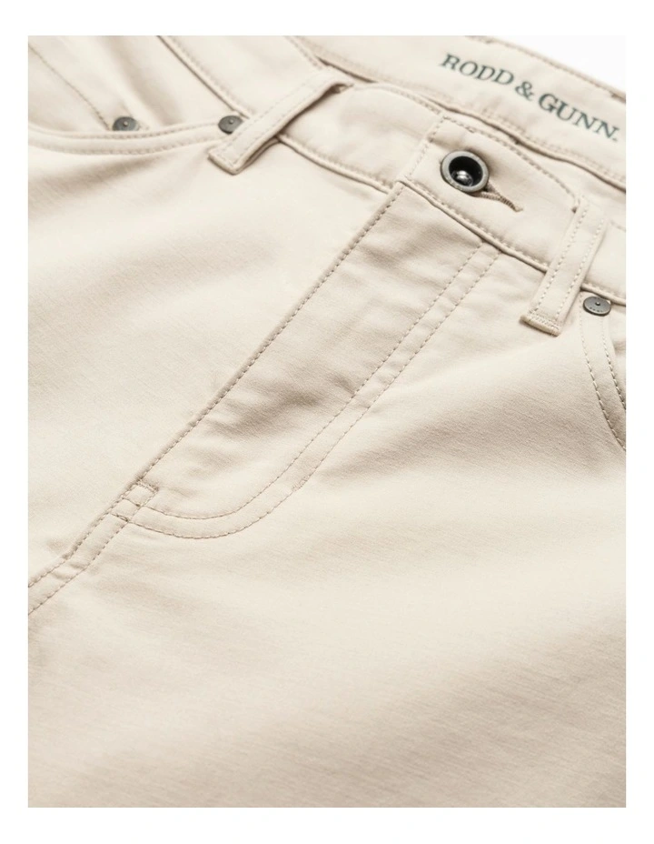 Brymer Straight Jean Short Leg in Stone image 5