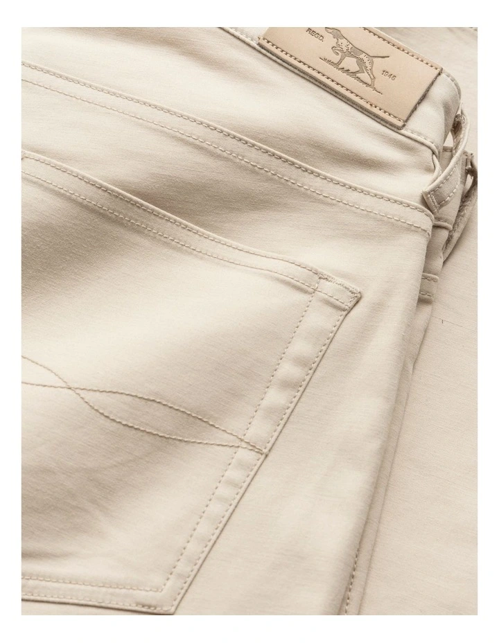 Brymer Straight Jean Short Leg in Stone image 6